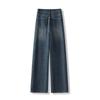 Spring Women's High Waist Wide Leg Jeans - Slimming Straight Versatile Floor-Length Casual Pants