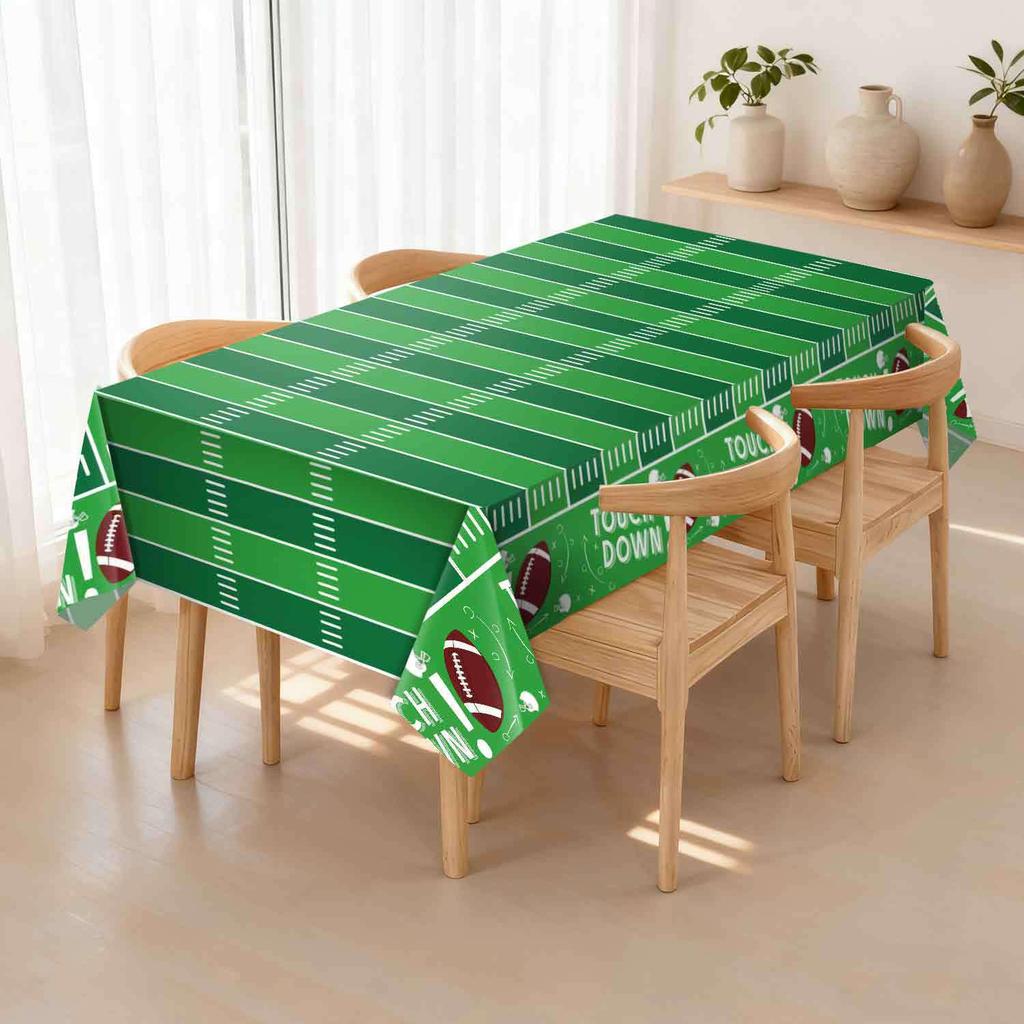 Disposable PEVA Cartoon Balloon Tablecloth - Oil-Proof, Thickened for Birthdays & Kindergarten Parties