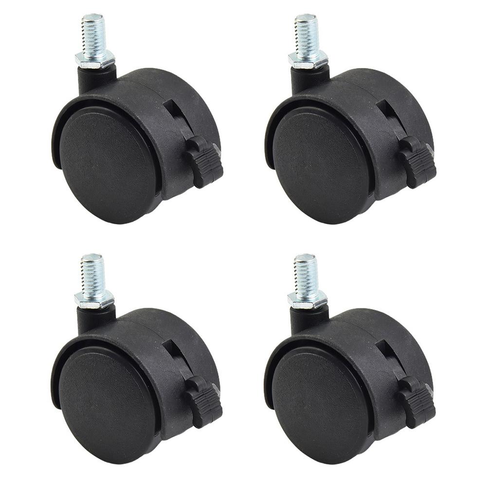 Perfect For Home Use Swivel Caster Wheels Flexible Nylon Caster Wheels Height 2.56 65mm Perfect For Furniture Rustproof Material