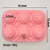 6-Cavity Rose Ice Cube Tray - Leak-Proof Silicone Mold for DIY Whiskey Ice Cubes