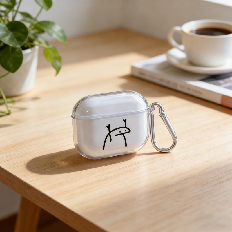 Transparent cartoon earphones airpodspro1 Apple earphone protective case AirPods second generation transparent 1/1 generation
