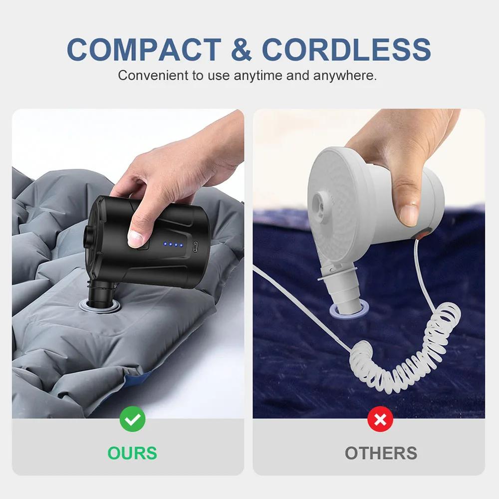 One Set Outdoor Multifunctional Suction as well as Inflation Pump Large Capacity 5200mAh, Swimming Circle Fast Inflation