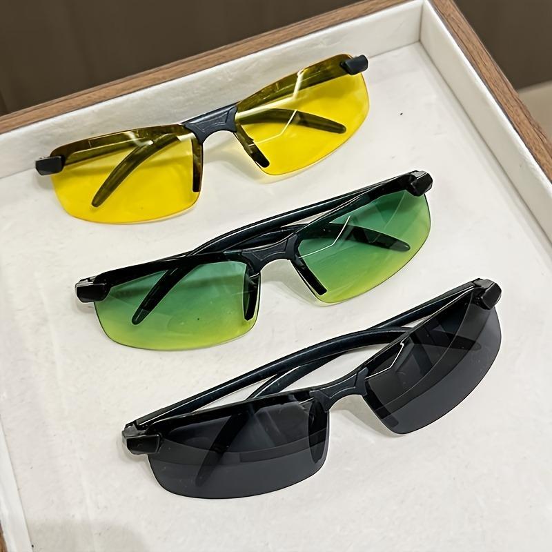 3pcs Anti-glare Day Night Vision Glasses for Driving Men Polarized Sunglasses Pochromic Driver Goggles Glasses