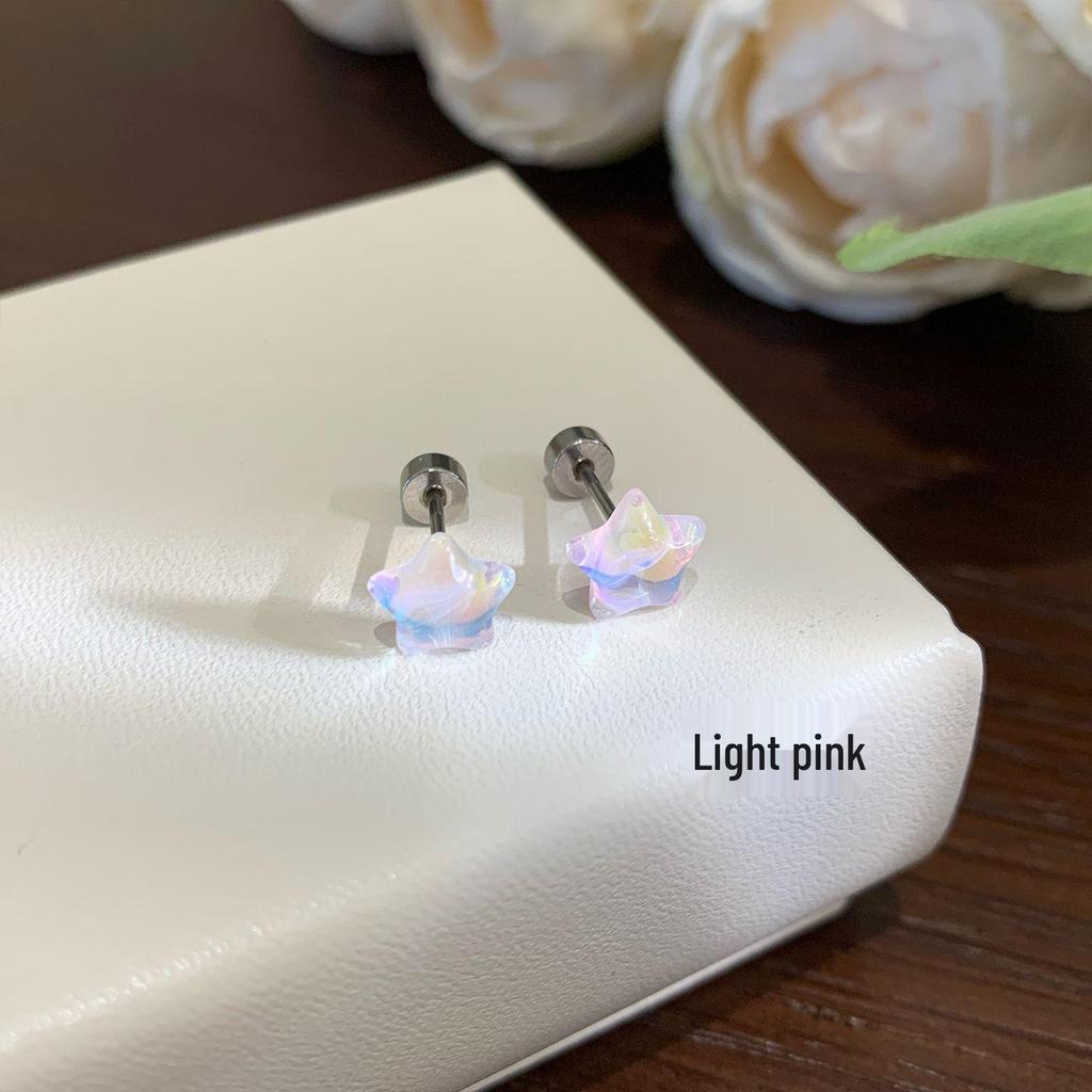 Funkelnde Millennium Achtseitige Zirkon Rosen Ohrstecker für Damen - Personalisiertes Vielflächiges Exquisites Design