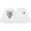 Grenzüberschreitende trendige Marke Casablanca Casablanca Buchstabe gemaltes Print 380g Herren- und Damen- Rundhals-Pullover