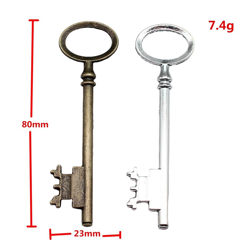 Key Charms Multi Color Alloy Key Tools Pendants For Gothic Themed Jewelry