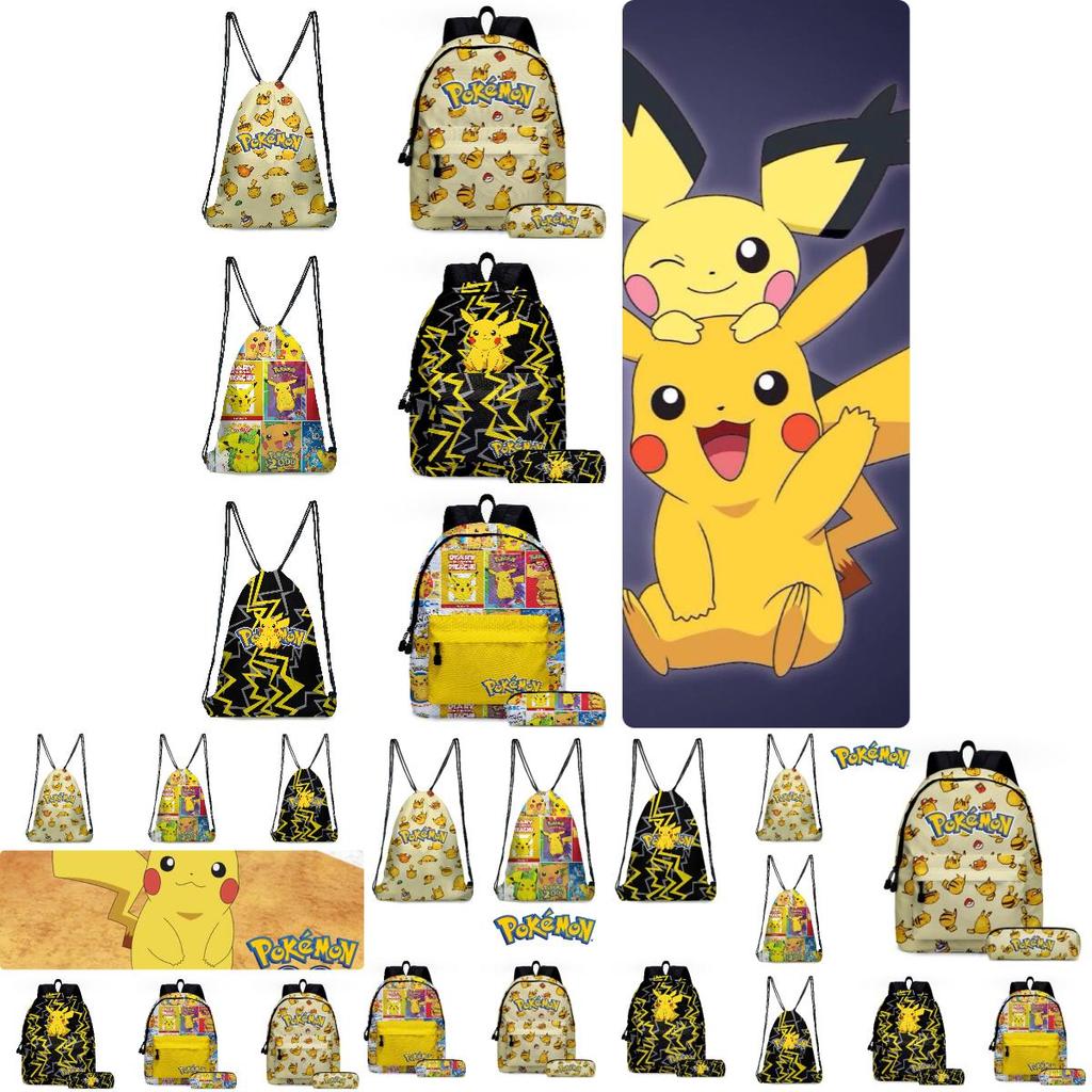Süße Cartoon Pikachu Kordelzugtasche Trendiger Polyester Rucksack Für Sport In Mehreren Farben Erhältlich