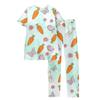 Women's Easter Bunny Print Short Sleeve Pajama Set