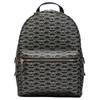 Fashion Trend Color Block Logo Casual PU Backpack Women Backpack Black Light-Brown EW000372-AF11951-1FC033