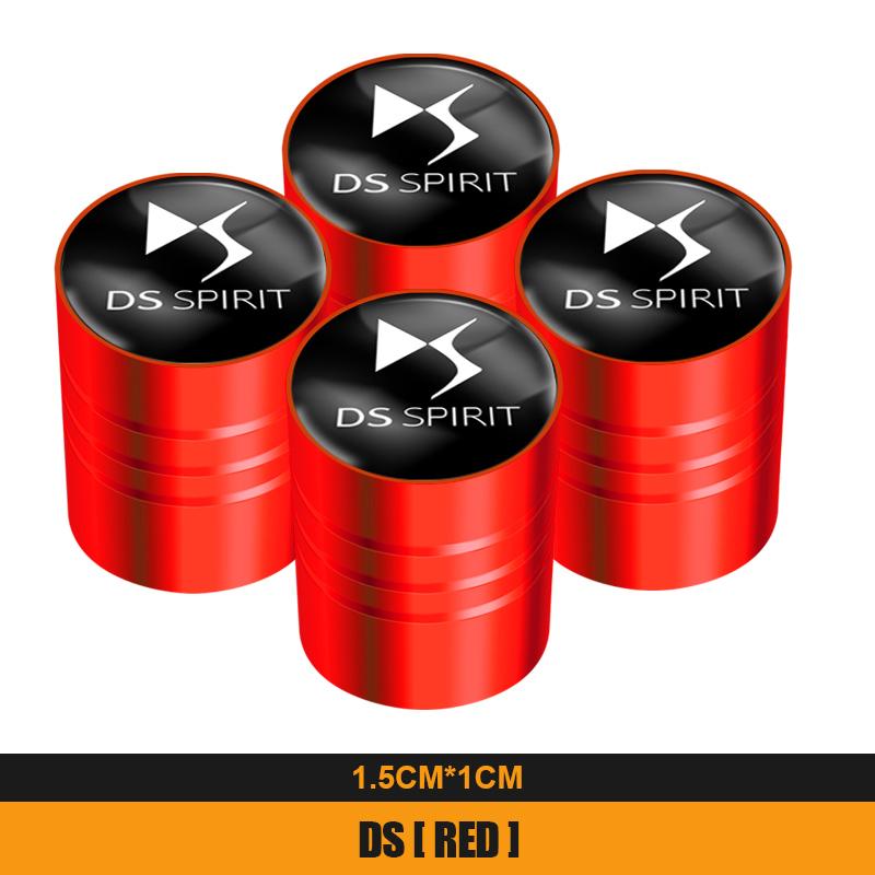 4Pcs Metal Car Wheel Tire Valves Caps Waterproof Dustproof Cover For DS SPIRIT KLSDM5 DS3 DS4 DS4S DS5 5LS DS6 DS7 DS9 WILD RUBIS