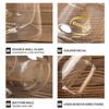 Double Glass Coffee Cup, Heat-resistant Italian Espresso Cup, Insulated Cup, Latte Cappuccino Tea Beverage Set