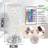 RGB16 Barevná Diamantová Stolní Lampa USB Nabíjecí Křišťálové Noční Lampičky Akrylová Dekorace Noční Světla Ložnice Postel LED Osvětlení Dárek