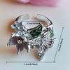 Oil Dripping Butterfly Ring Elegant Finger Jewelry Sweet Opening Finger Ring  Ladies Jewelry