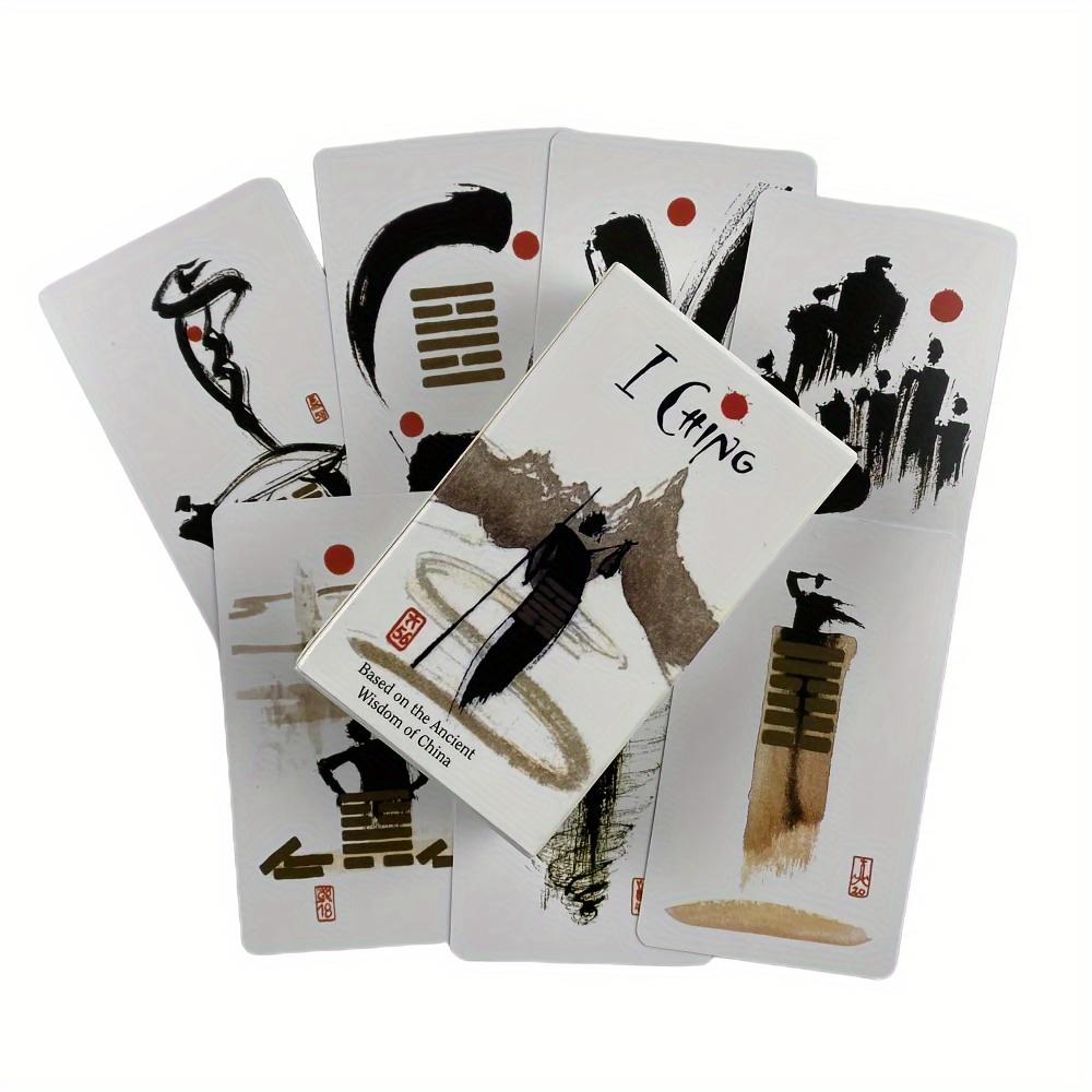 I Ching Tarot Cards Wisdom Of China A 64 Oracle English Visions Divination Edition Deck Borad Playing Games Fortune Telling Game