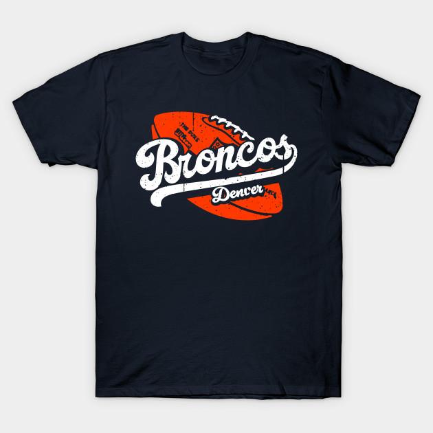 

Men Black Print T-shirt Broncos Classic No-Cut Transfer Paper Print Cotton Tshirt L Темно-синій