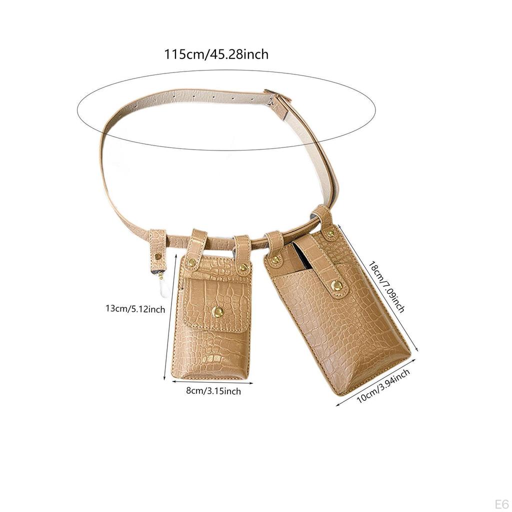 Ladies Waist Bag Adjustable Strap Crossbody Pack for Walking Outdoor Gym