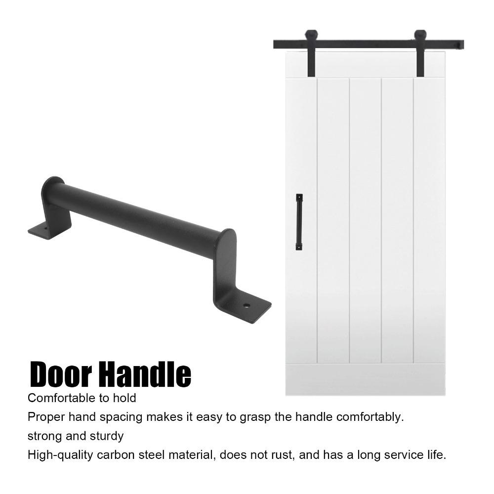 Durable Sliding Barn Door Handle Carbon Steel Sliding Door Pull Handle Modern Barn Door Pull  Shed