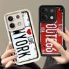Retro Vintage License Plate Soft Phone Case for Xiaomi Redmi Note 15 14 13 12 11 Pro Plus 10S 11S 4G 11T 5G Shell Silicone Funda