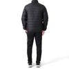Adidas XL Black Quilted Jacket with Stand Collar and Three Stripes Men's (HL9212)