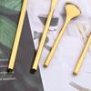 4pcs Gold Dinnerware Set Stainless Steel Cutlery Sets Mirror Flatware Silverware Knife Fork Spoons Set Party Kitchen Home Tableware
