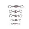 100Pcs Fishing Rolling Swivel Snap Drag Stainless Steel Fishhooks Barrel Swivel Fishing Line Connector Saltwater Freshwater
