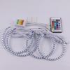 Multi-Color 5050 RGB Halo Rings LED Bulb Flash Car Headlight DRL With RF Control for BMW 3 5 7 series  E36 E38 E39 E46