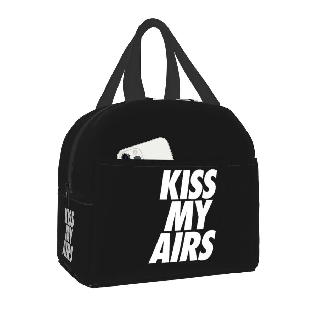 

Kiss My Airs портативный ланч-бокс для женщин, детей, школьников, термохолодильник, сумки для еды, сумка для хранения на открытом воздухе, для пикника 22x20x13CM темно серый