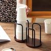 Wooden Paper Cup Holder For Disposable Cups Desktop Coffee Table Storage Shelf Tea Mug Organizer Kitchen Office Accessory