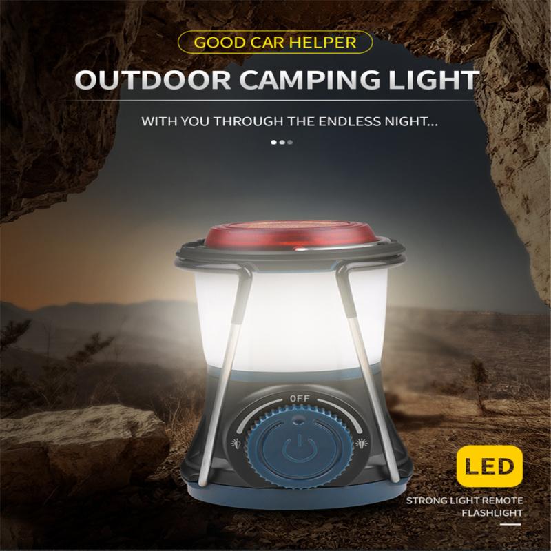 Camping Light Led Rotary Switch Magnet Hook Portable Horse Lamp For Outdoor Camping Emergency Light