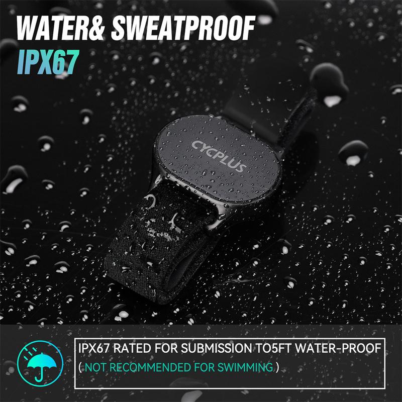 CYCPLUS Czujnik tętna Pasek na nadgarstek Bluetooth ANT+ Monitor fitness do komputera rowerowego Garmin Wahoo GPS