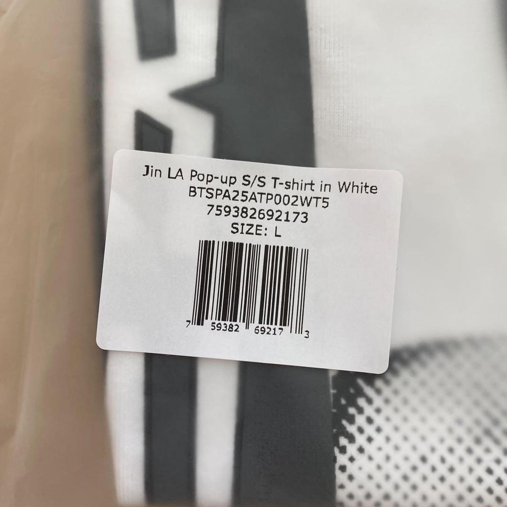 [USED] Jin LA Pop-up T-shirt (size L) with Admission Bonus