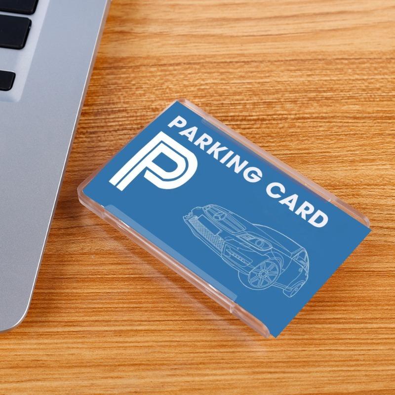 1-10pcs Car Windshield Parking ID Transparent Protective Card Holder Auto Cards Holders Tickets Suction Cup Clip Fastener Clips