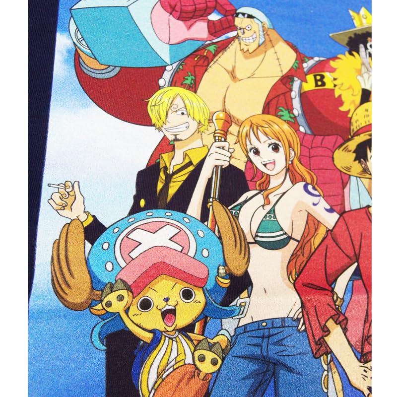 EVERSOUL ONE PIECE Short Straw Hat Character Anime Movie Size M T-Shirt, Sleeve, Pirates, Luffy, Chopper, Sanji, Zoro, Nami, Merchandise, Tee, Men's,