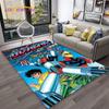 3D Cartoon UFO Robot Grendizer Anime Carpet Rug for Home Living Room Bedroom Sofa Doormat Decor,kids Area Rug Non-slip Floor Mat
