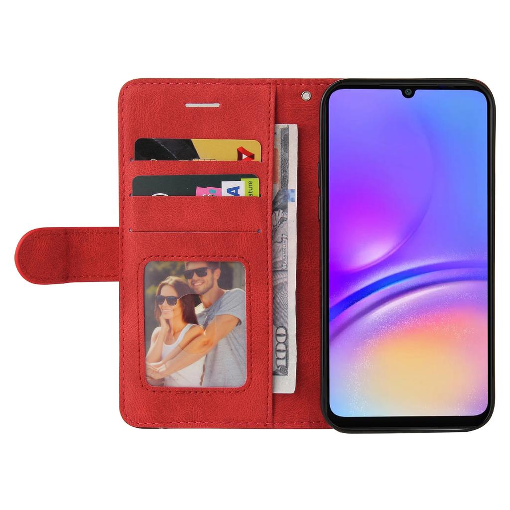 For Samsung Galaxy A07 4G/A06 5G/A06 4G Leather Case Wallet Stand Color Splicing Phone Cover