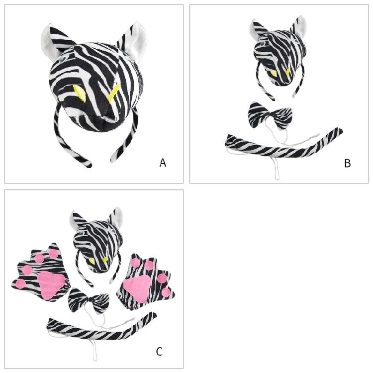 Unisex Fashionable Headdress Set Antiskidding Children Hair Hoop Ponytails Headwear for Various Hairstyles