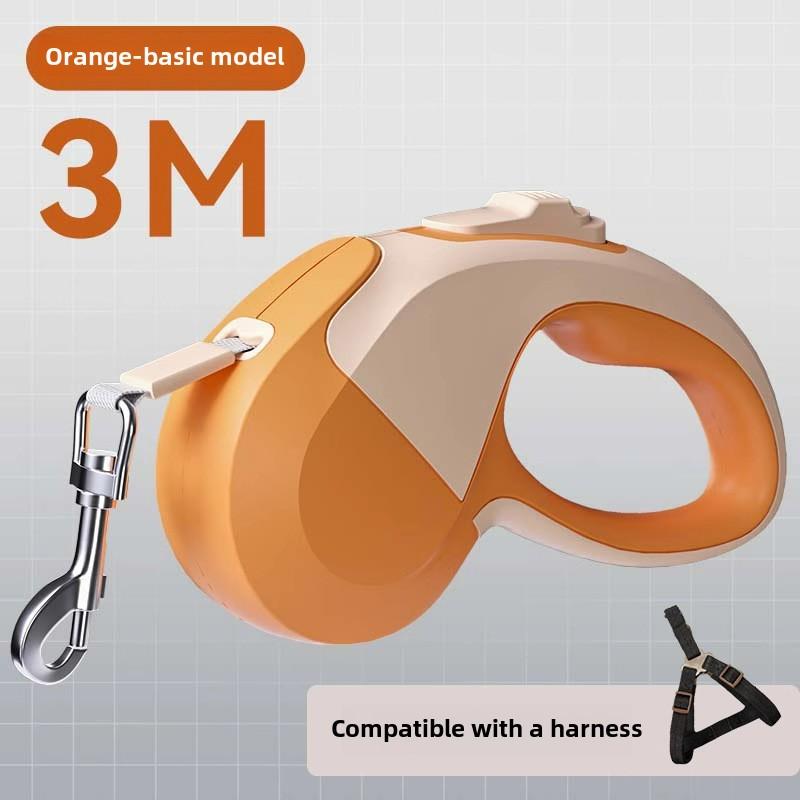 Dog Retractable Luminous Automatic Leash Medium and Small Dog Walking Dog Rope Dog Chain Teddy Out Pet Supplies