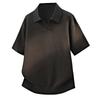 Maglione a Maniche Corte Polo con Collo a Revers