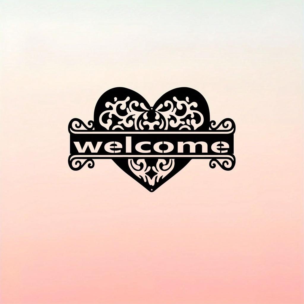 Vintage Metal Heart Wall Art Sculpture Romantic Bedroom Decor Valentine Gift