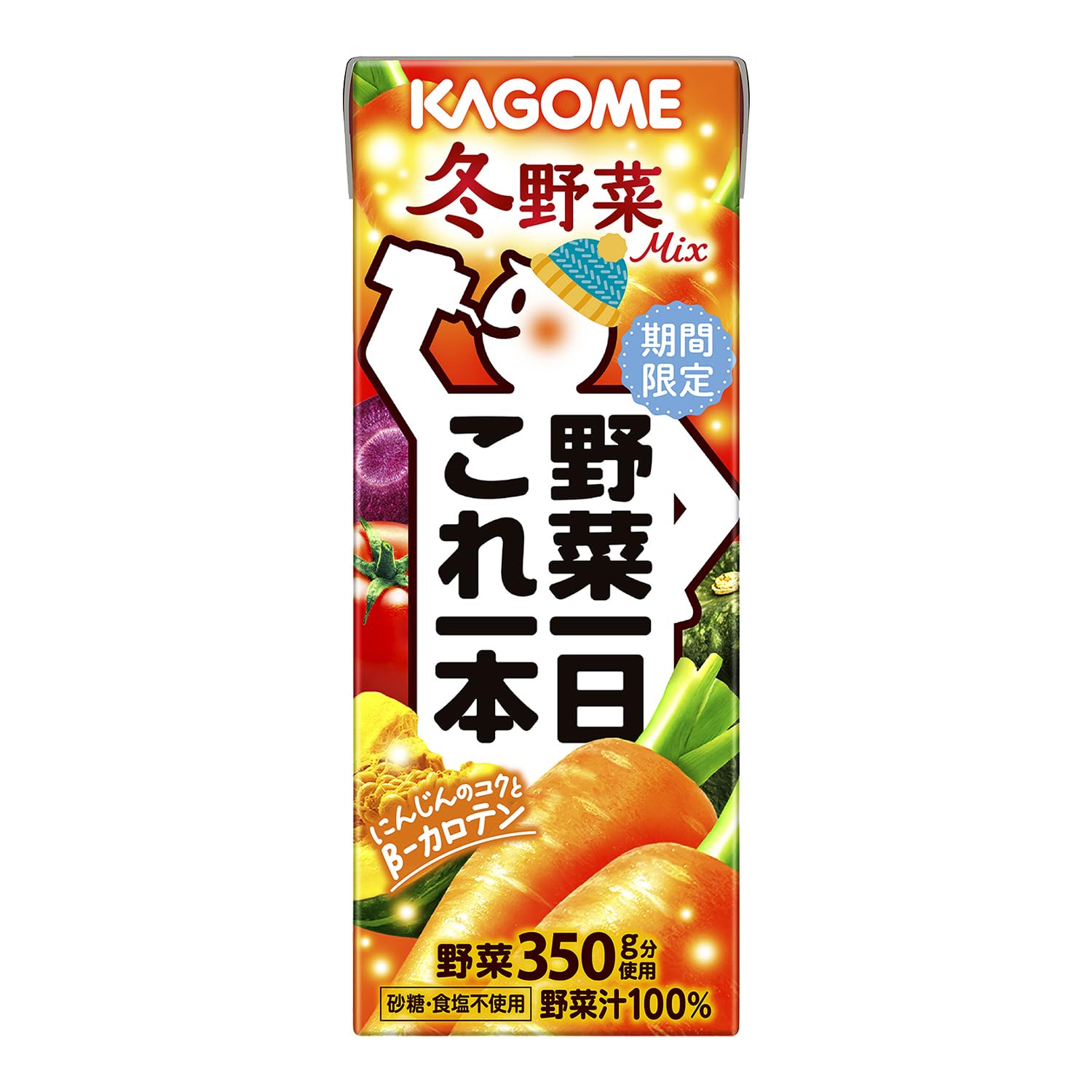 

Kagome Vegetables per Day Зимняя овощная смесь 200 мл x 48 бутылок шт. x 2 бумажная упаковка ограничена (24 случая) [Сезонный товар]