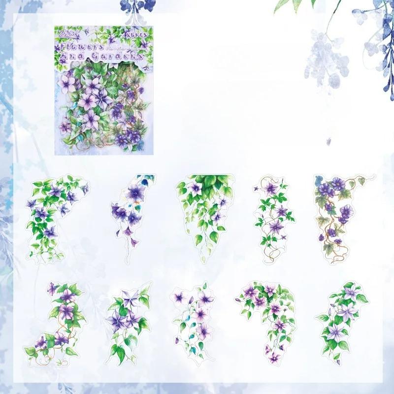 

20 шт. Кавайные канцелярские наклейки Бледные цветы радуют Летний дневник Декоративные наклейки Скрапбукинг Крафт Альбом украшение