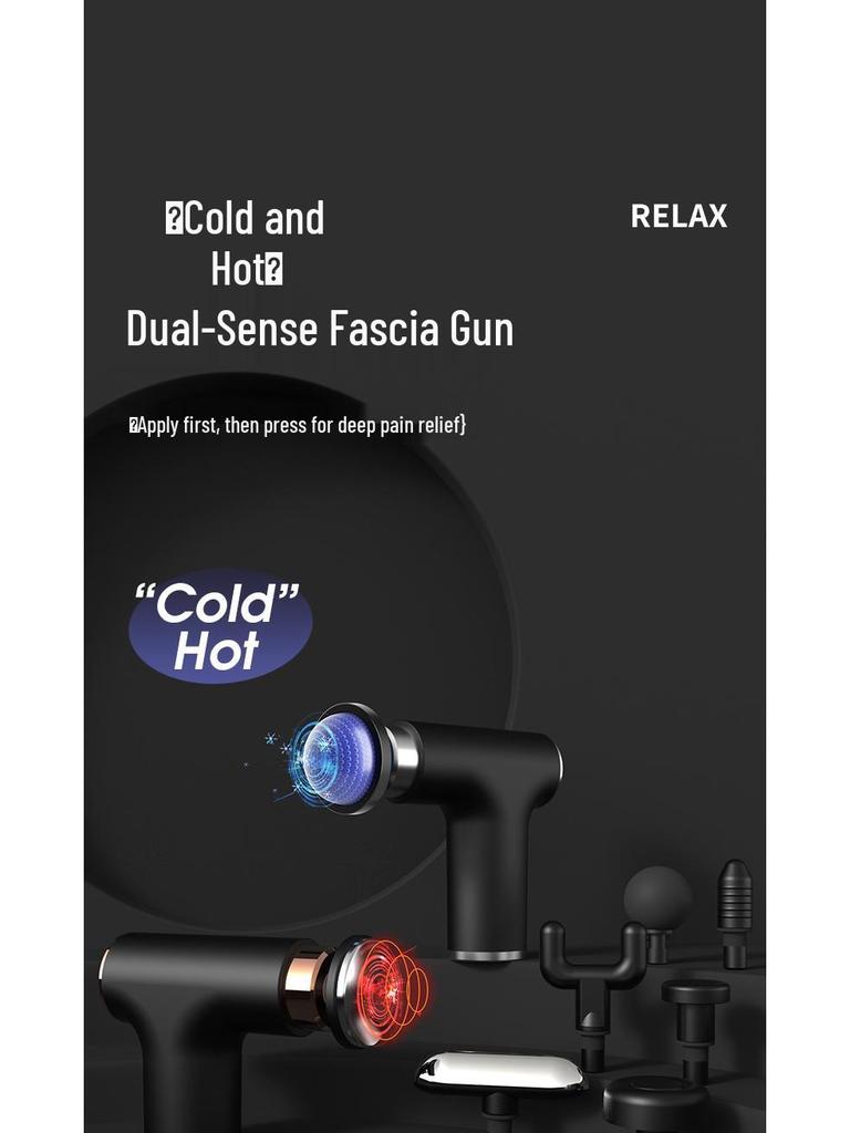 Multifunctional Hot & Cold Mini Fascia Massage Gun with Charging and Compression