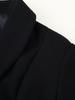 European and American style, new women's clothing, versatile fashionable lapel buckle pocket decoration long woolen coat