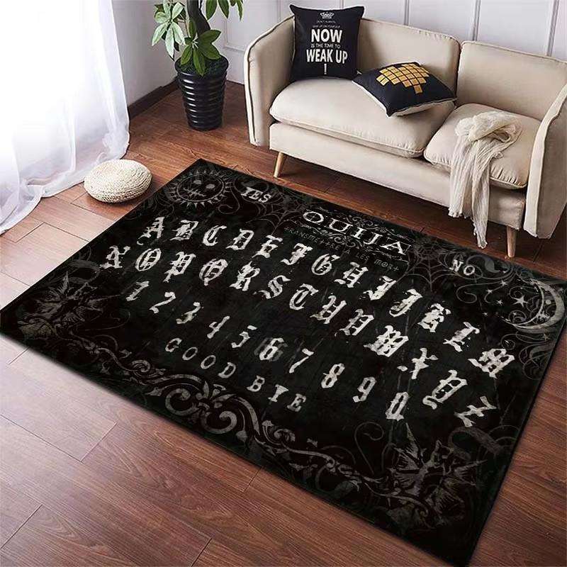 Ouija Board Carpet for Living Room Home Decor Sofa Table Large Area Rugs Bedroom Bedside Foot Pad Floor Mat Witchcraft Supplie