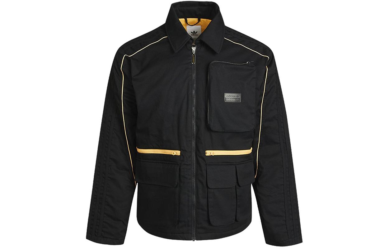 Adidas Originals Puffer Jackets Men s Black Lapel Moderate Other GP1871 M