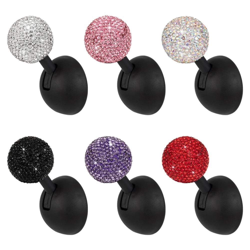 Diamond Start Button Push Start Auto Ignition Button Cover Automotive One-Touch Button Rocker Car Engine Push Start Stop Lever