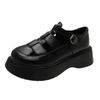 Leather Baotou Sandals Women's Summer 2025 New College Style Hollow Casual Shoes Muffin Platform Roman Sandals