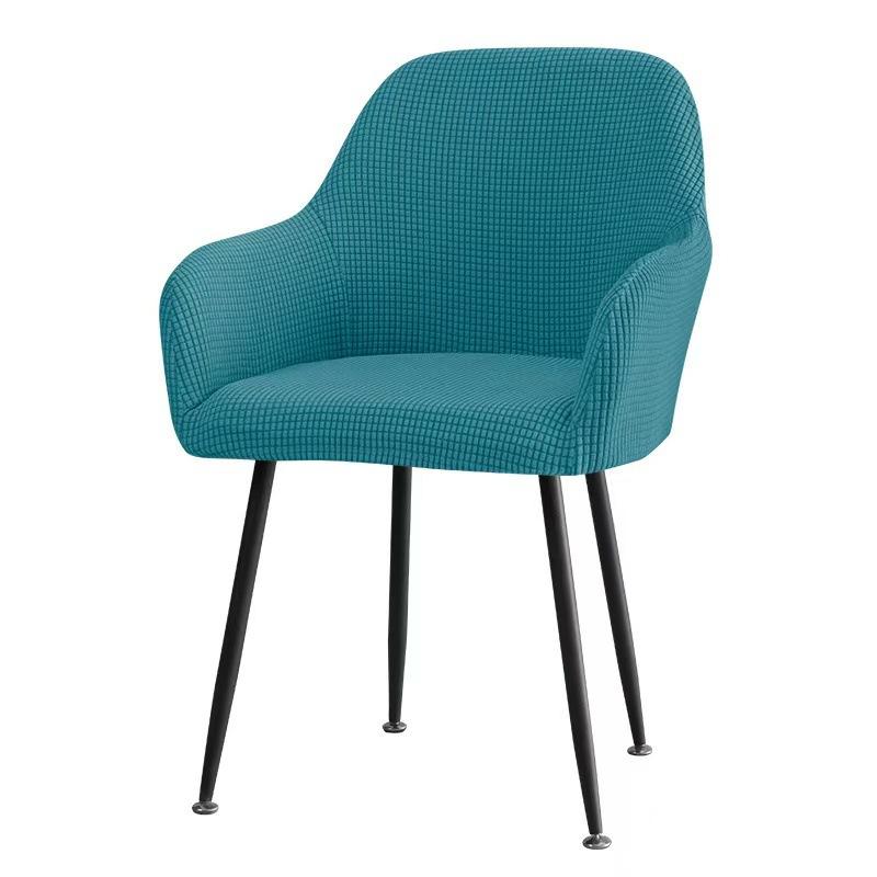 

Elastic Home Use Hotel Dining Chair High Armchair Cover Corn Fleece Cloth Large Curved Chair Cover Universal Type 24*20*4cm