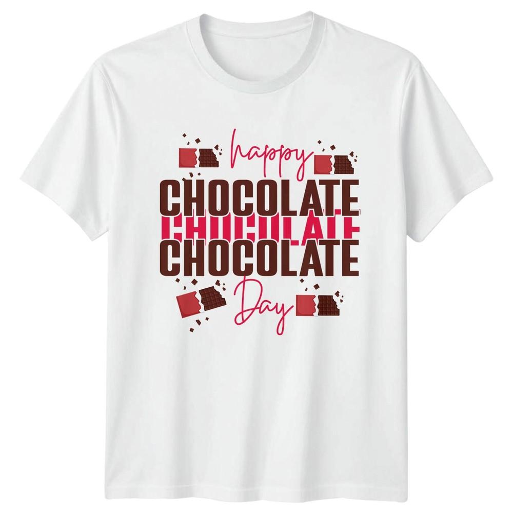 Happy Chocolate Chocolate Chocolate Day TShirt Chocolate Lovers Food Day S