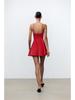 2025 Women's Spicy Girl Backless Slimming Sleeveless Short Dress, European & American Style